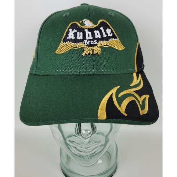 NWOT Kuhnle Bros Trucking 50 Years‎ Green & Black Adjustable Trucker Hat Newbury - Picture 1 of 7